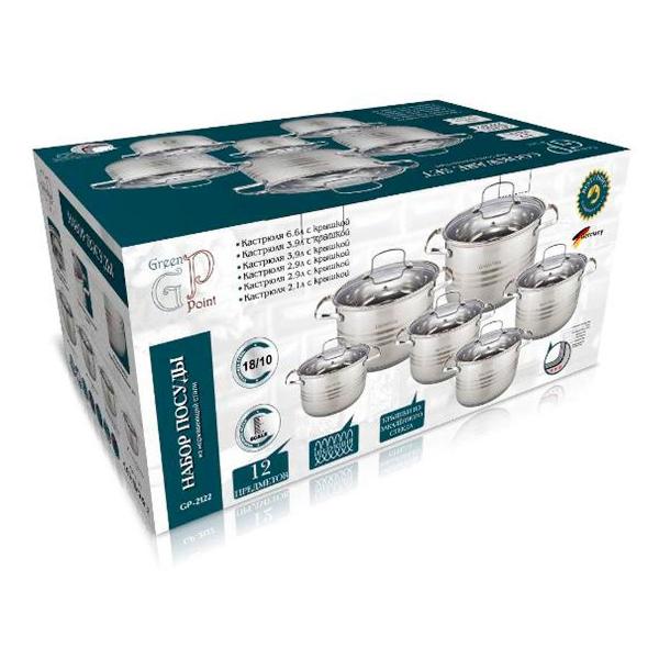 Набор кастрюль GreenPoint 2122-GP