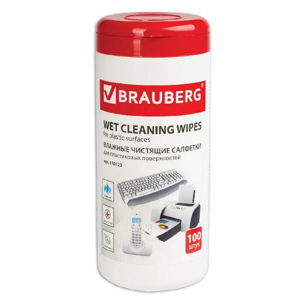 Чистящее средство Brauberg 100шт для пластика