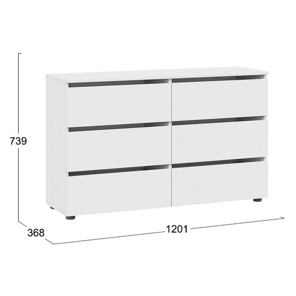 Комод бельевой Трия Денвер 6 ящ.