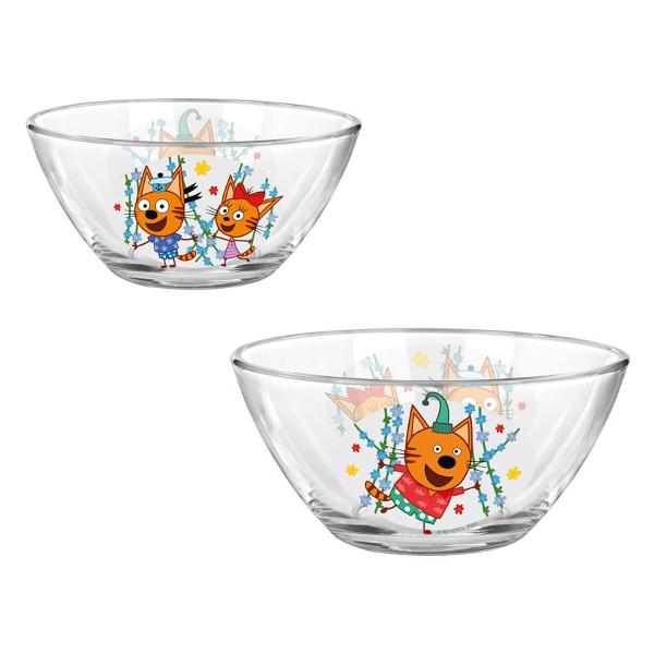 Набор детской посуды ND Play Три кота Цветы 309623