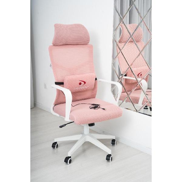 Компьютерное кресло с массажем Calviano Milan Аir Pink