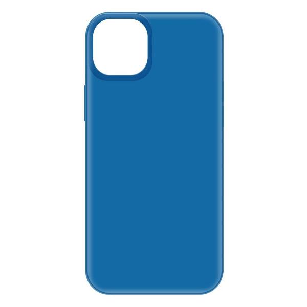 Чехол Krutoff Silicone Case iPhone 15 Plus синий фото