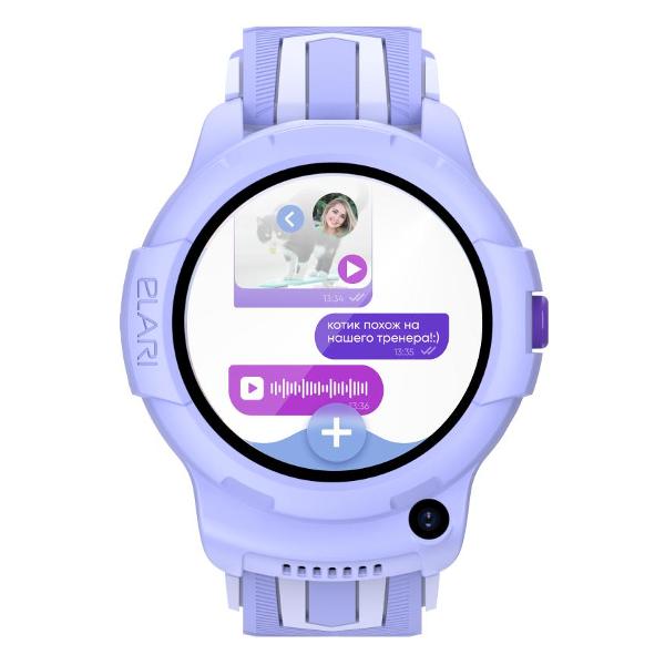 Смарт-часы Elari 4G Wink Android 8.1. лиловые