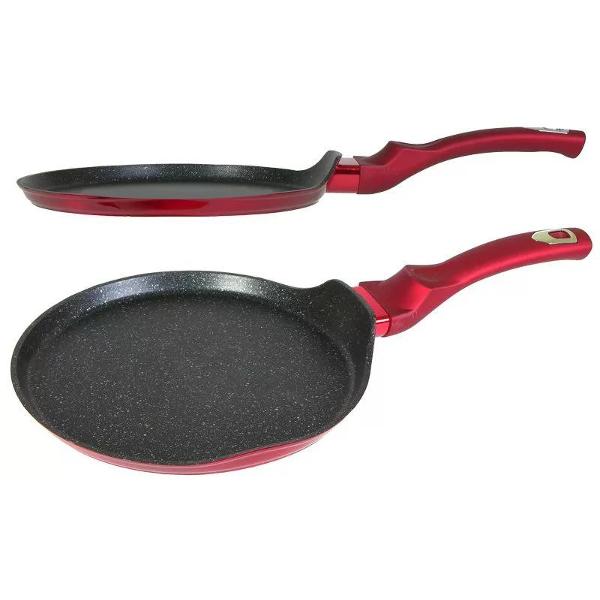 Сковорода блинная BerlingerHaus 6179-ВН 28см красная б/кор.