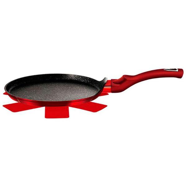 Сковорода блинная BerlingerHaus 6179-ВН 28см красная б/кор.