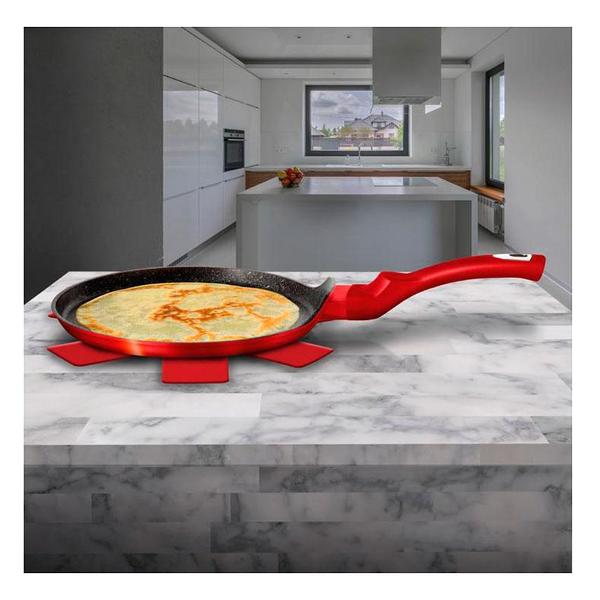 Сковорода блинная BerlingerHaus 6179-ВН 28см красная б/кор.