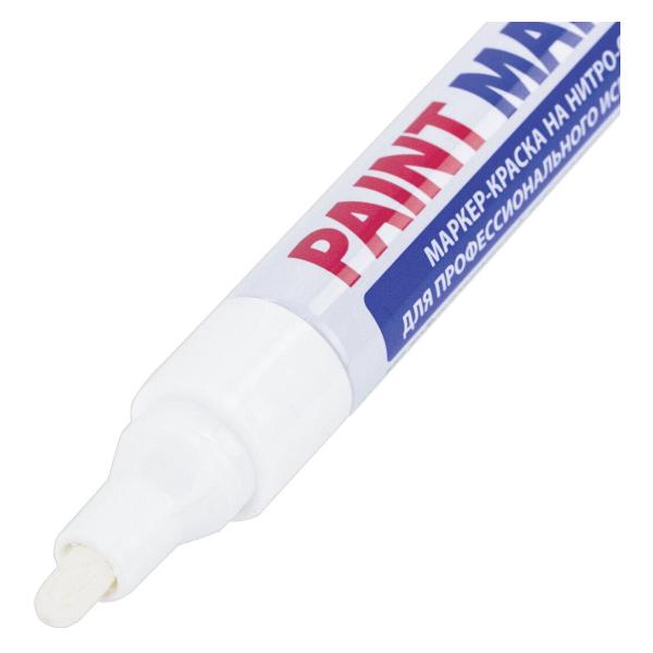 Маркер строительный Brauberg лаковый 880463 белый