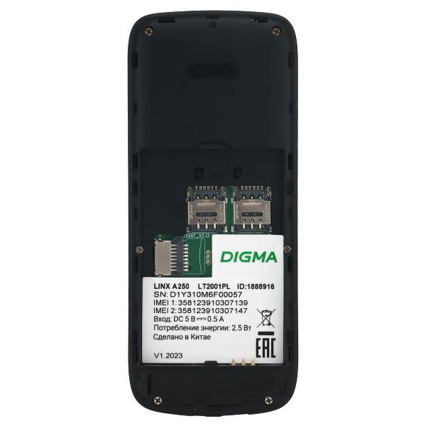 Мобильный телефон Digma Linx A250 черный