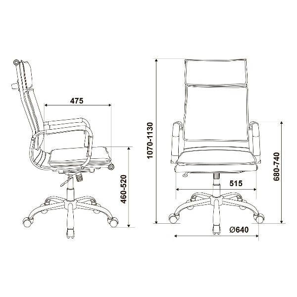 Кресло компьютерное Бюрократ CH-993/серый