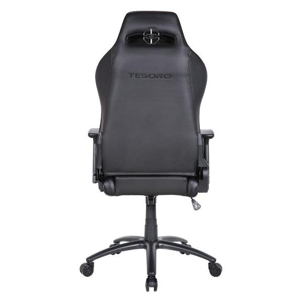Кресло компьютерное игровое Tesoro Alphaeon S1 (TS-F715) Black/Carbon (черное)