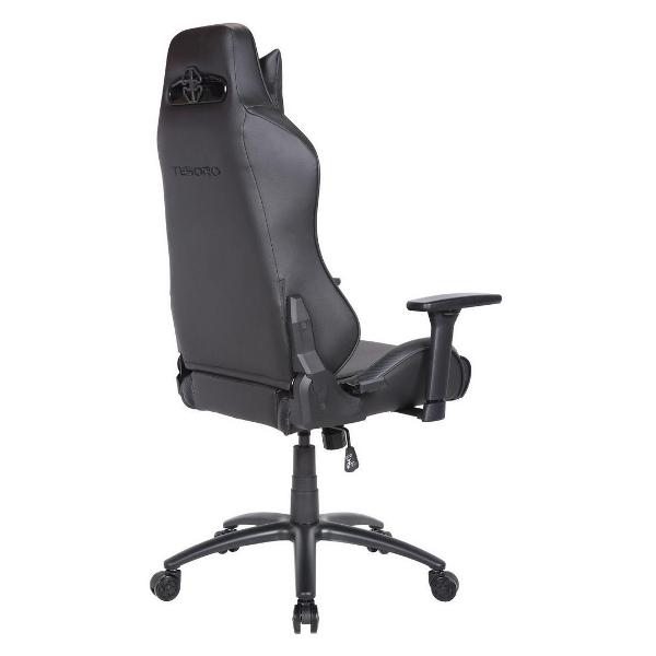 Кресло компьютерное игровое Tesoro Alphaeon S1 (TS-F715) Black/Carbon (черное)