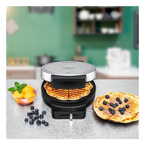 Электровафельница Rommelsbacher WA 850 серебристый/ черный