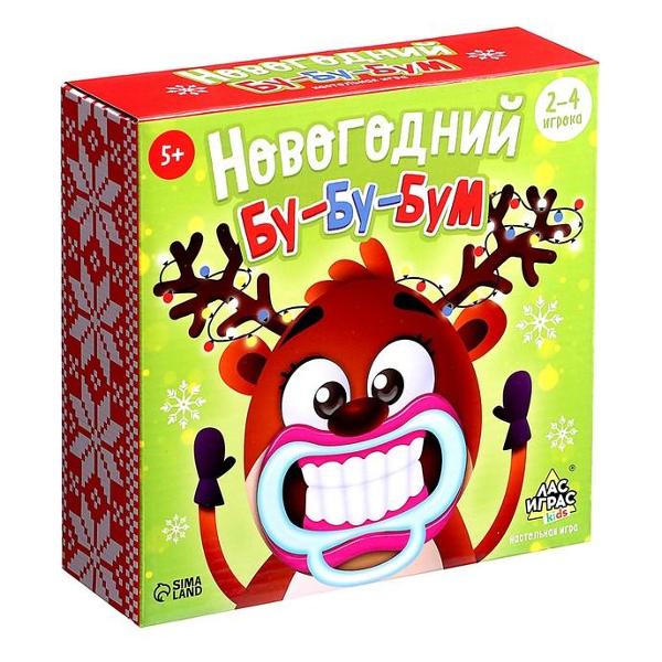 Игра настольная Лас Играс KIDS 4832921 Новогодний бу-бу-бум