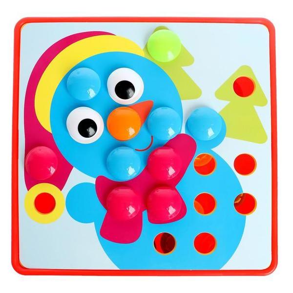 Игра настольная IQ-ZABIAKA 3440820 Веселые пуговки. Новый год