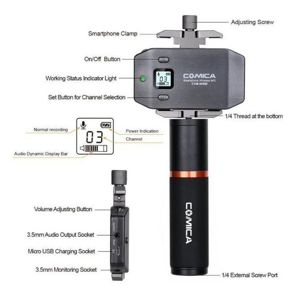 Микрофон проводной CoMica CVM-WS50В