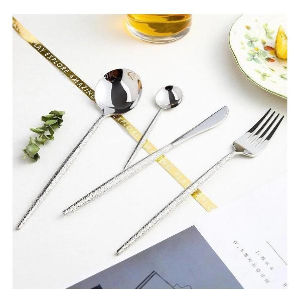 Набор столовых приборов ZDK Homium Home серебритсый