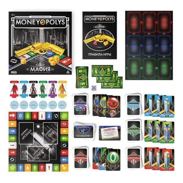 Игра настольная ЛАС ИГРАС 2586839 Money Polys. МАФИЯ