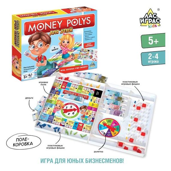 Игра настольная Лас Играс KIDS 4505536 Money Polys для детей
