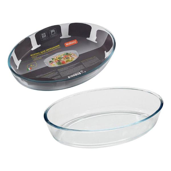 Форма для выпекания (стекло) Mallony CRISTALLINO, объем 4 л