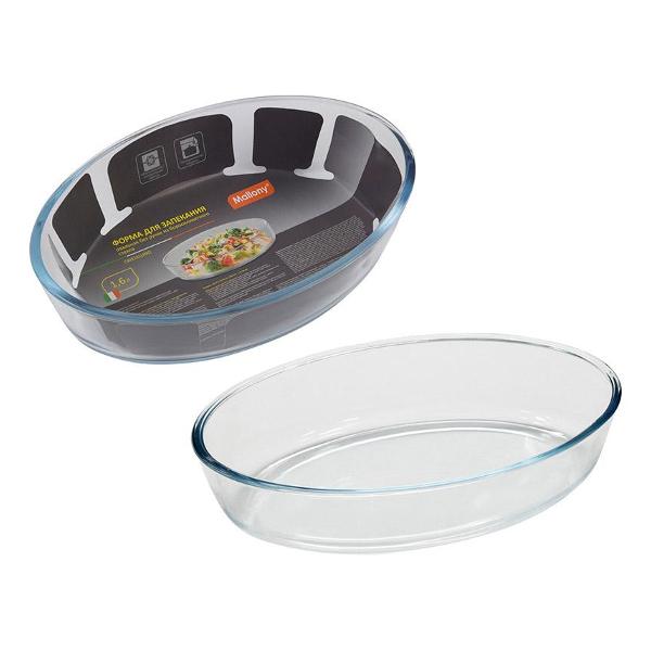 Форма для выпекания (стекло) Mallony CRISTALLINO, объем 1,6 л