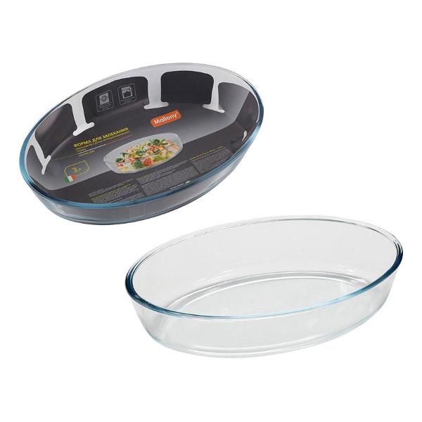 Форма для выпекания (стекло) Mallony CRISTALLINO, объем 3 л