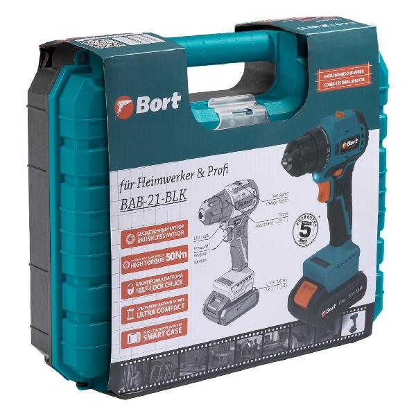 Шуруповерт Bort BAB-21-BLK