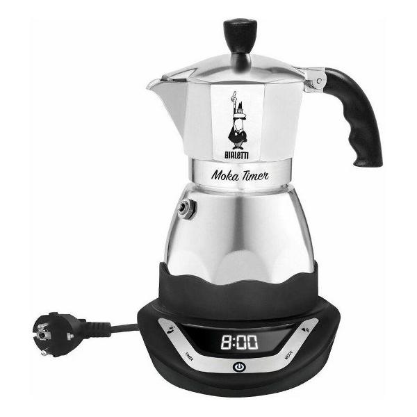 Кофеварка гейзерная электрическая Bialetti 6093 серебристая фото