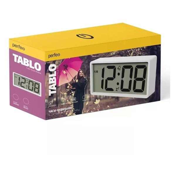 Часы настольные электронные Perfeo Tablo PF_C3582