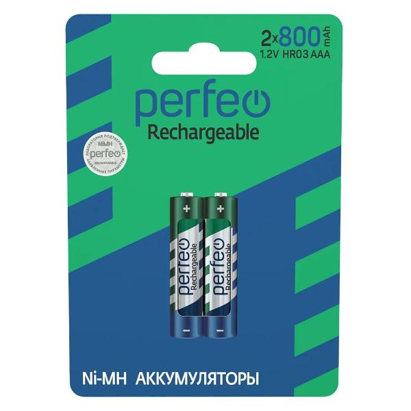 Аккумулятор Perfeo AAA 800 мАч 2 шт.