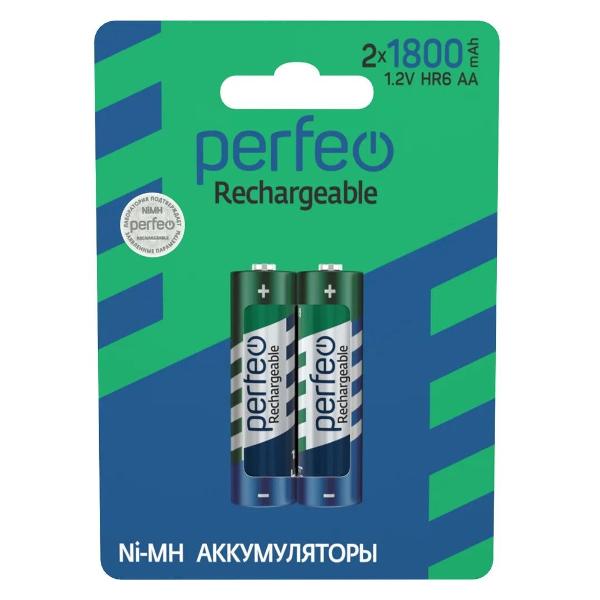 Аккумулятор Perfeo AA 1800 мАч 2 шт.