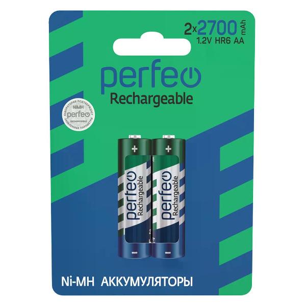 Аккумулятор Perfeo AA 2700 мАч 2 шт.