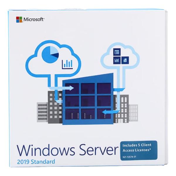 Программное обеспечение Microsoft Windows server 2019 standard 16 Core 5 clt BOX
