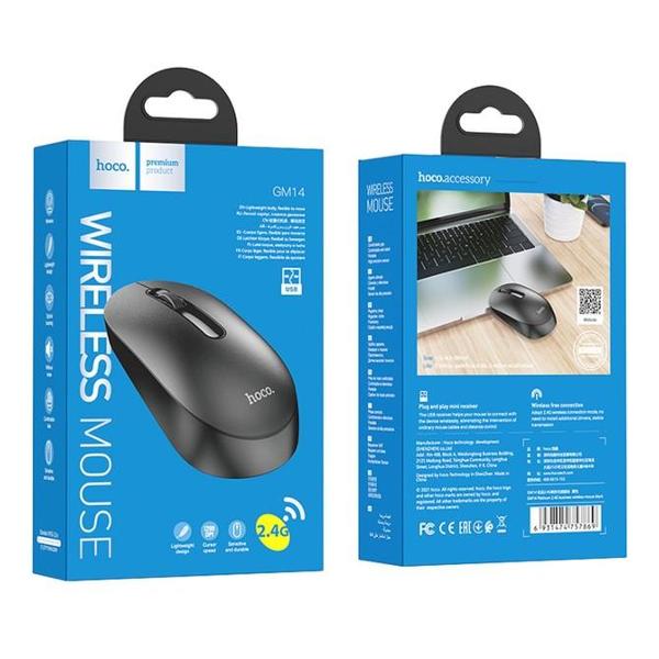 Мышь беспроводная Hoco GM14 черная 7686817