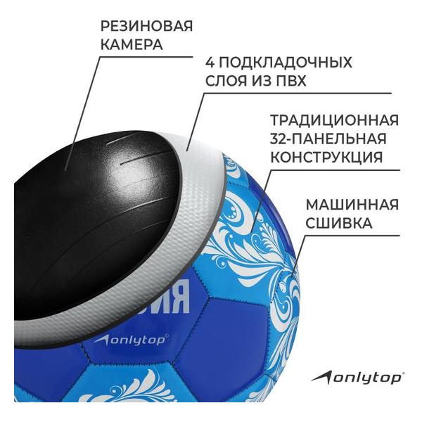 Мяч футбольный ONLYTOP 4048696