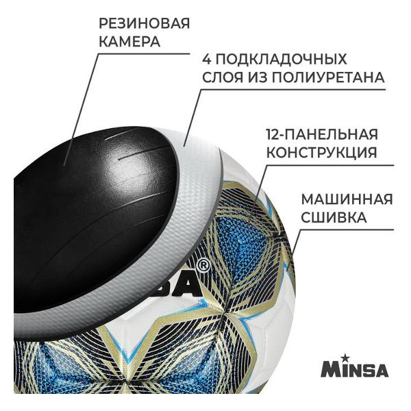 Мяч футбольный MINSA 5448293