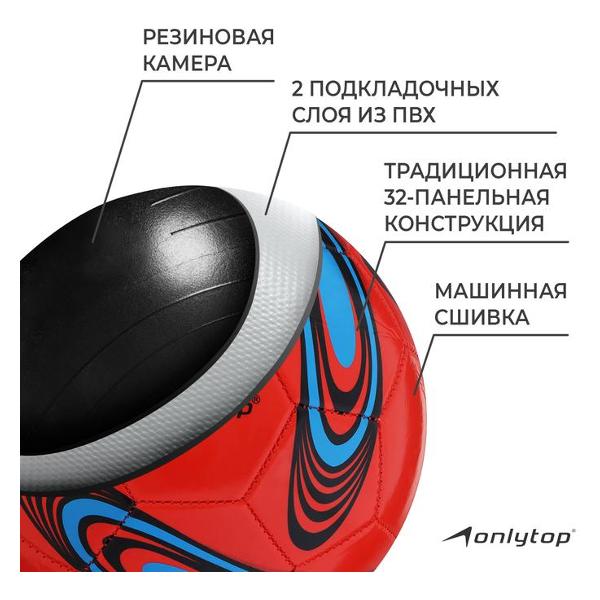 Мяч футбольный ONLYTOP 1025755