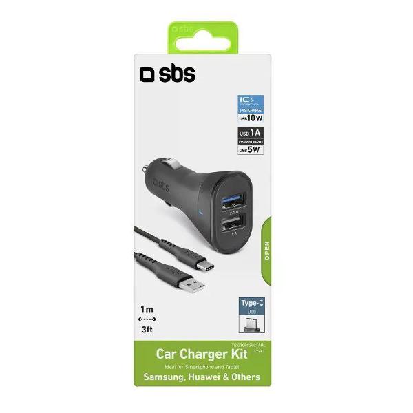 Автомобильное зарядное устройство SBS Mobile TEKITCRC2U21AUL