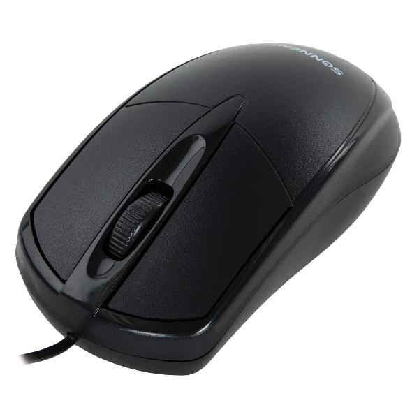 Мышь проводная Sonnen B61, USB, 1000 dpi