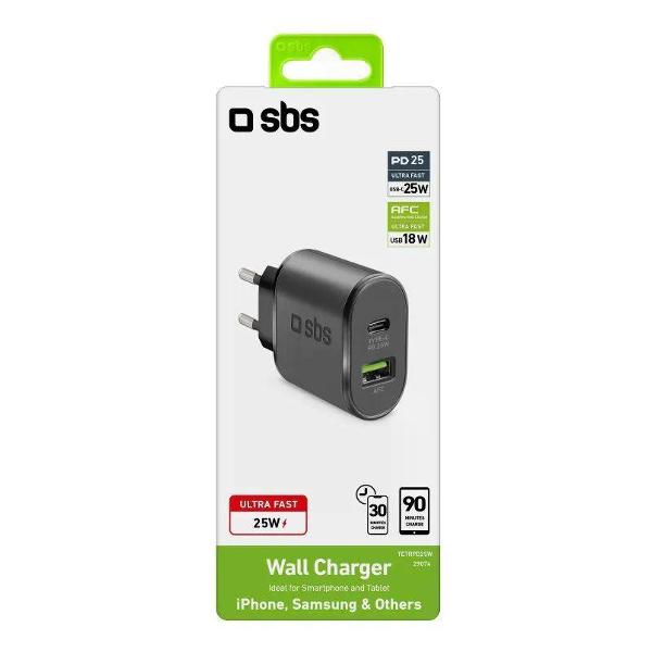 Сетевое зарядное устройство SBS TETRPD25W