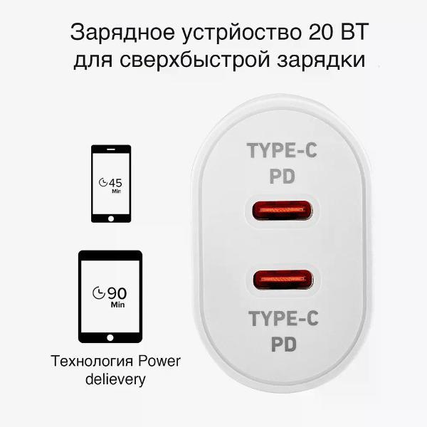 Сетевое зарядное устройство SBS TETRPD20CCW