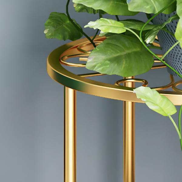 Подставка под цветы HOMIUM Flower standIron10 золотая