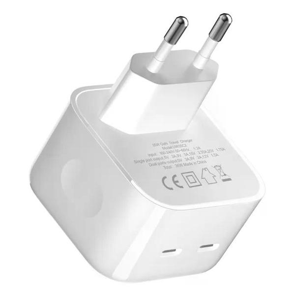 Сетевое зарядное устройство Devia Extreme Speed Series PD 35W 2C Quick Charger, Type-C *2