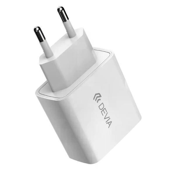 Сетевое зарядное устройство Devia Smart Series PD Quick Charger, Type-C, 20W, белый