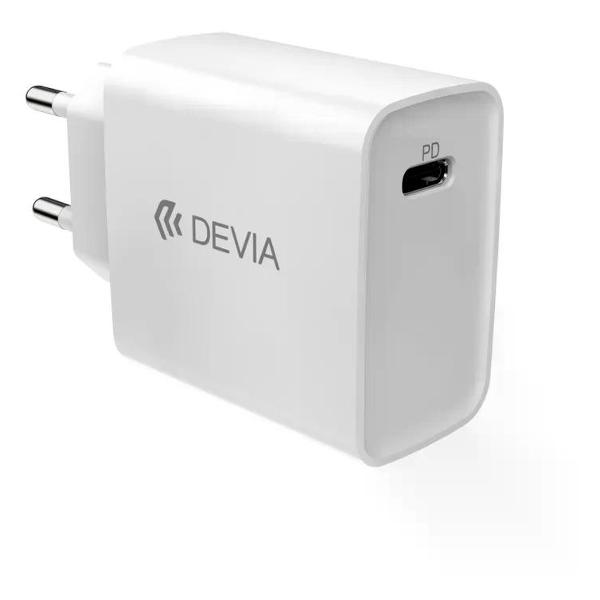 Сетевое зарядное устройство Devia Smart Series PD Quick Charger Suit, Type-C, 20W, белый