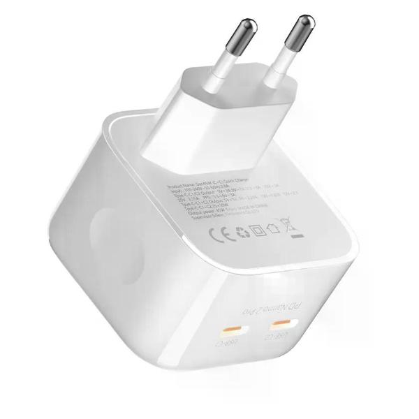 Сетевое зарядное устройство Devia Extreme Speed Series PD 45W 2C Quick Charger, Type-C *2