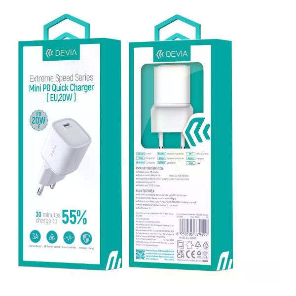 Сетевое зарядное устройство Devia Extreme Speed Series Mini PD