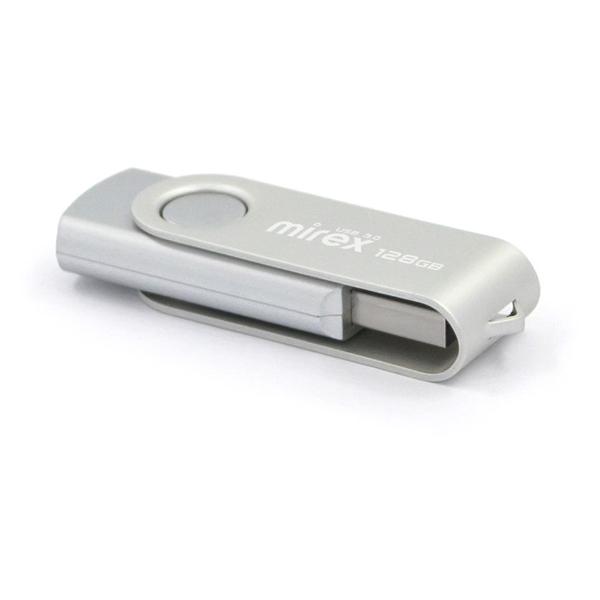 Флэш диск USB Mirex SWIVEL SILVER 128GB USB3.0 13600-FM3SS128