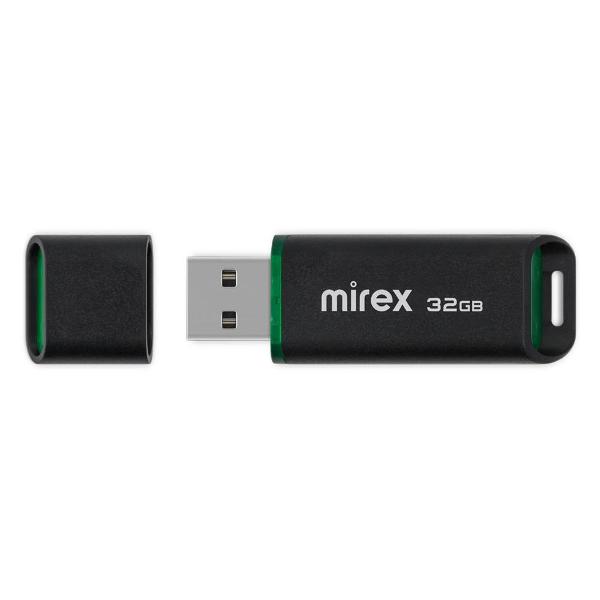 Флэш диск USB Mirex SPACER BLACK 32GB 13600-FMUSBK32