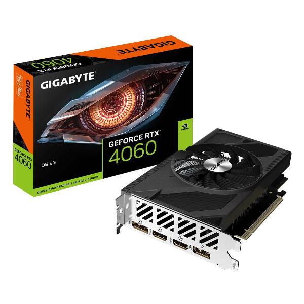 Видеокарта GIGABYTE NVIDIA GeForce RTX 4060 8GB D6 8GB (GV-N4060D6-8GD)