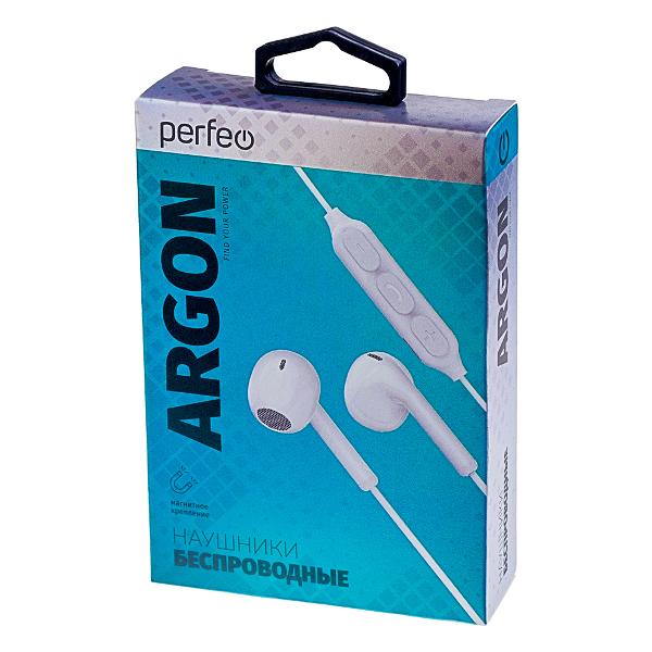 Наушники внутриканальные Bluetooth Perfeo ARGON White (PF_C3177)